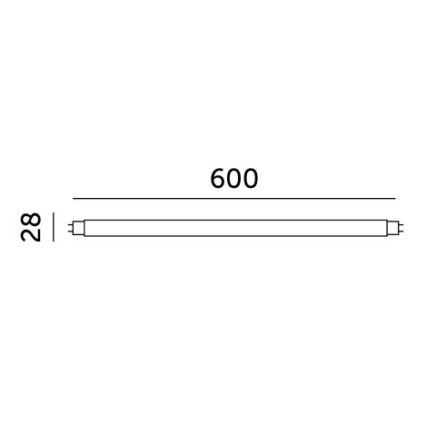 LED Žiarivková trubica T8 G13/9W/230V 4000K 60 cm