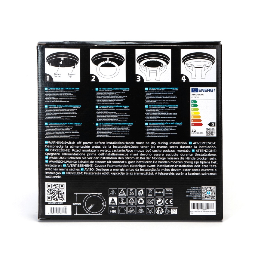 LED Žiarivková trubica T9 G24q-1/32W/230V 6500K - Aigostar
