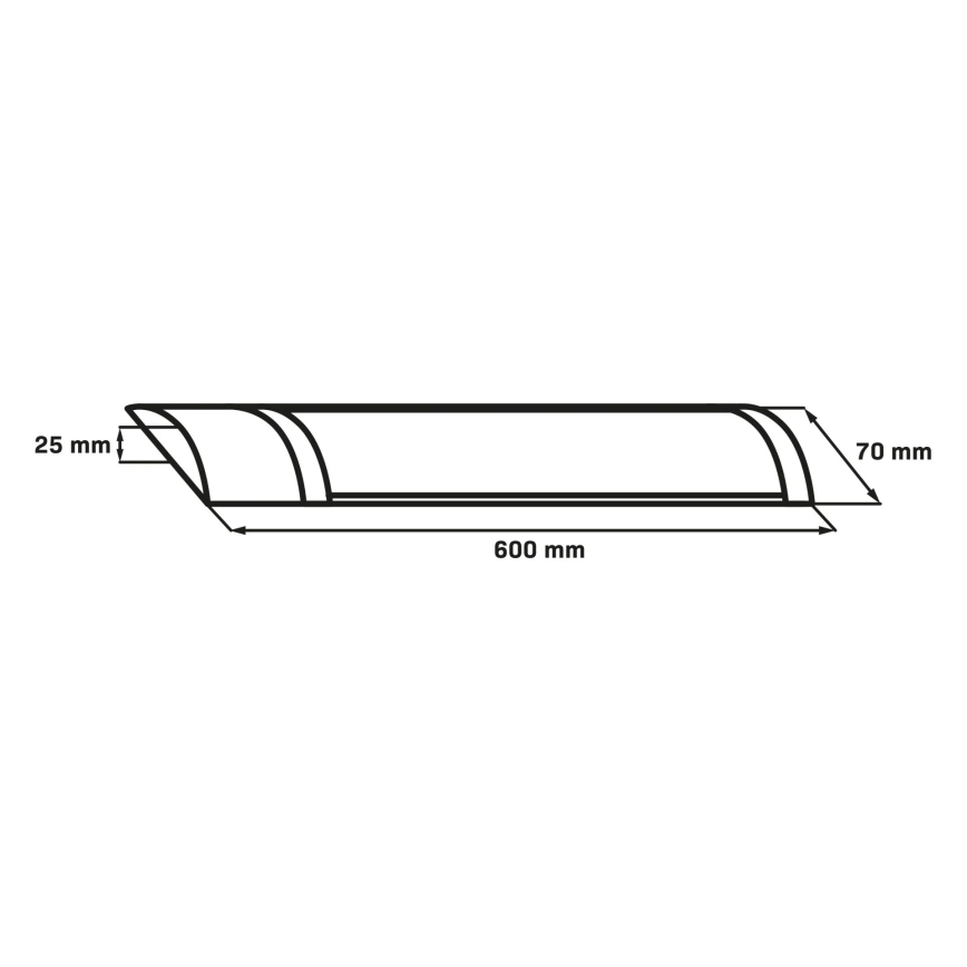 LED žiarivkové svietidlo LED/18W/230V 4000K 60 cm čierne