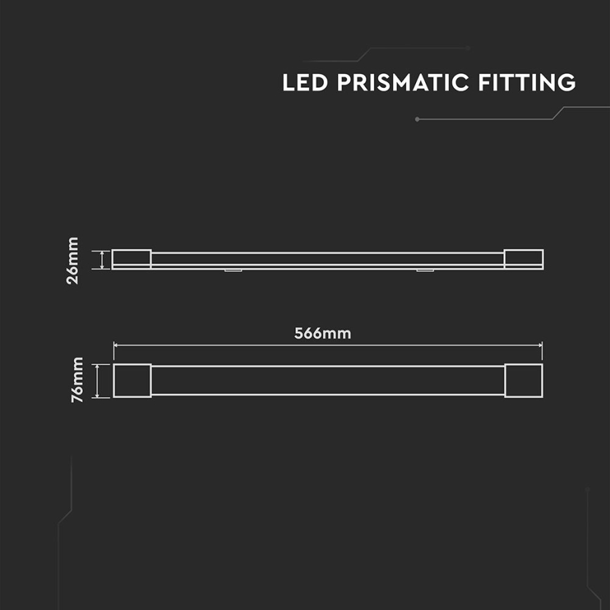 LED Žiarivkové svietidlo LED/20W/230V 4000K 60 cm biela