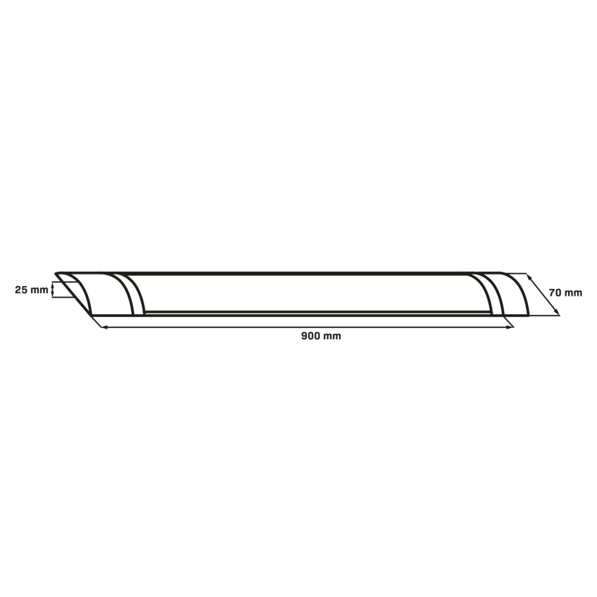 LED žiarivkové svietidlo LED/30W/230V 4000K 90 cm čierne