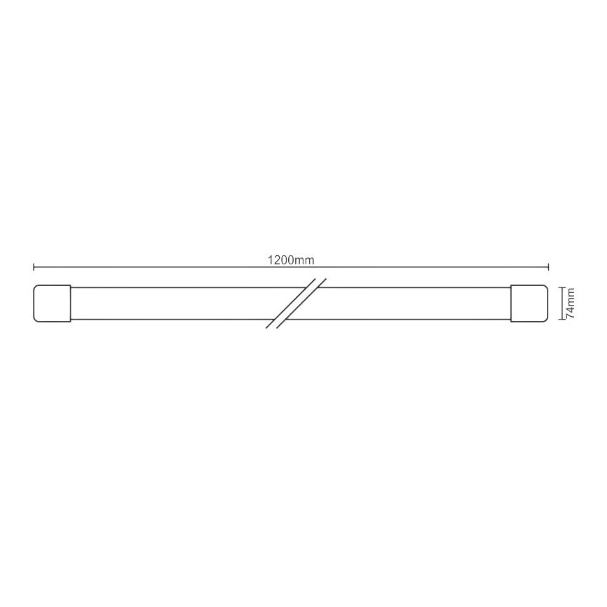 LED Žiarivkové svietidlo LED/36W/230V 4000K 120 cm