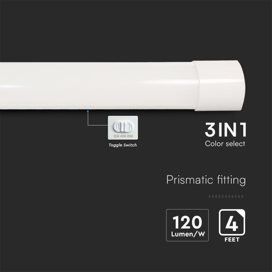 LED Žiarivkové svietidlo LED/40W/230V 3000/4000/6500K 116 cm
