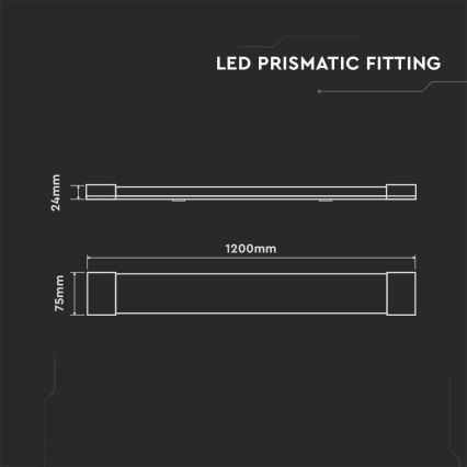 LED Žiarivkové svietidlo SAMSUNG CHIP LED/40W/230V 6500K 120 cm