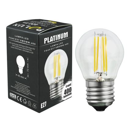 LED Žiarovka 1xE27/4,5W/230V 3000K