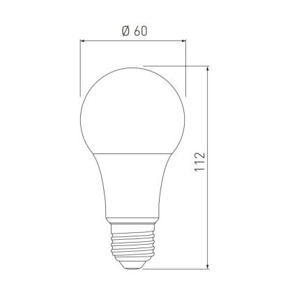 LED Žiarovka A60 E27/10W/230V 3000/4000/6400K