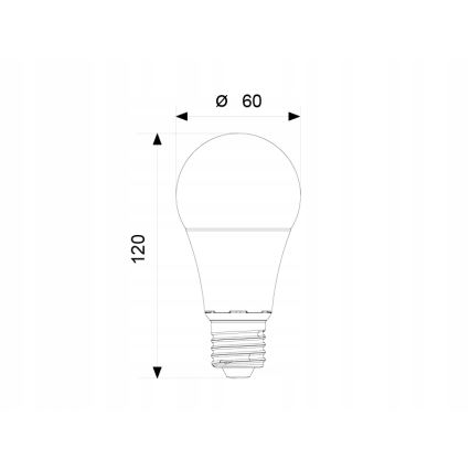 LED Žiarovka A60 E27/12W/230V 3000K