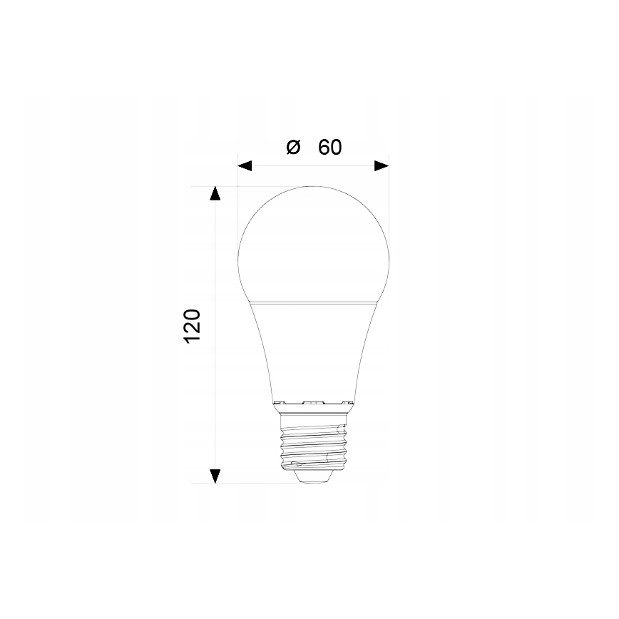 LED Žiarovka A60 E27/12W/230V 3000K