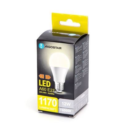 LED Žiarovka A60 E27/12W/230V 4000K - Aigostar