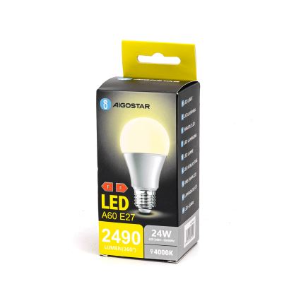 LED Žiarovka A60 E27/24W/230V 4000K - Aigostar