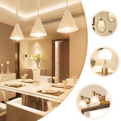 LED žiarovka A60 E27/8W/230V 330° 2700K - Aigostar
