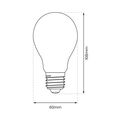 LED Žiarovka A60 E27/8W/230V 4000K