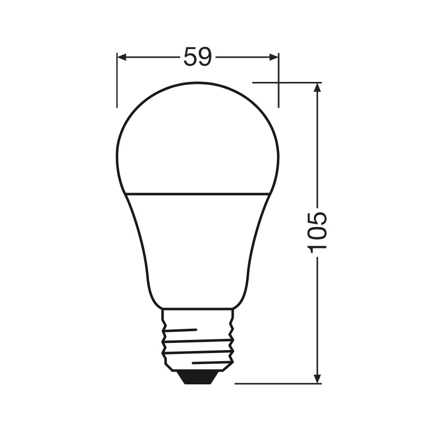 LED žiarovka A60 E27/8W/230V 6500K - Osram