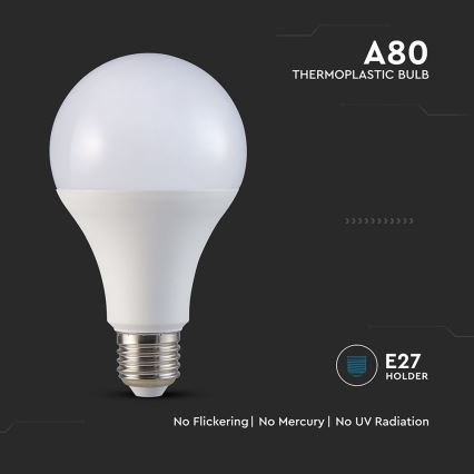 LED Žiarovka A80 E27/20W/230V 3000K