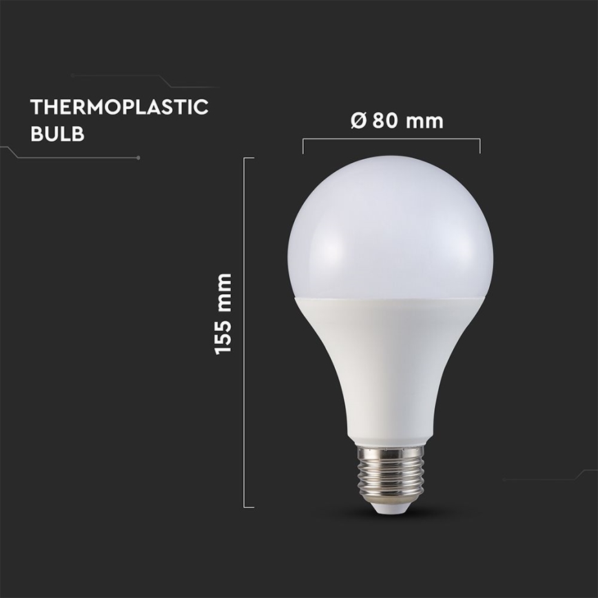 LED Žiarovka A80 E27/20W/230V 3000K
