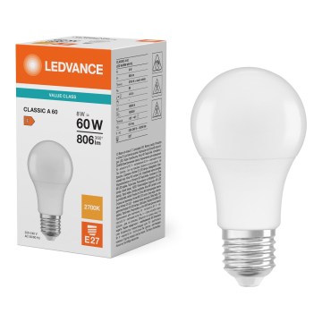LED žiarovka CLASSIC A60 E27/8W/230V 2700K - Ledvance