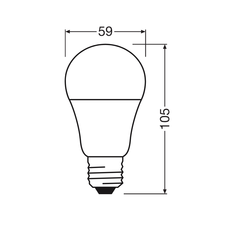 LED žiarovka CLASSIC A60 E27/8W/230V 2700K - Ledvance