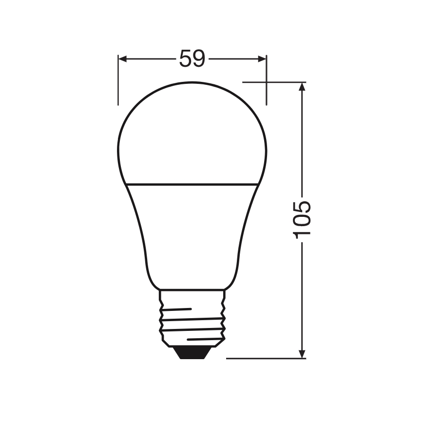 LED žiarovka CLASSIC A60 E27/8W/230V 4000K - Ledvance
