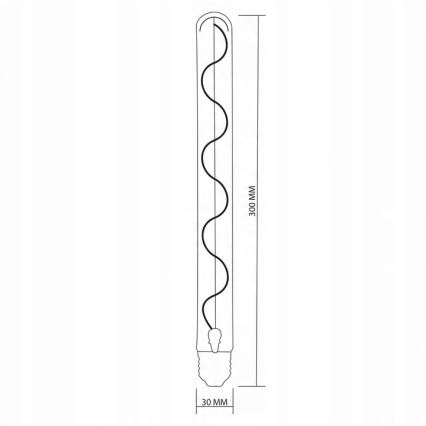 LED Žiarovka DECO VINTAGE FILAMENT T30 E27/4,5W/230V 2200K