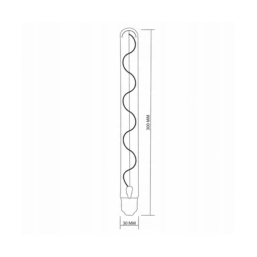 LED Žiarovka DECO VINTAGE FILAMENT T30 E27/4,5W/230V 2200K