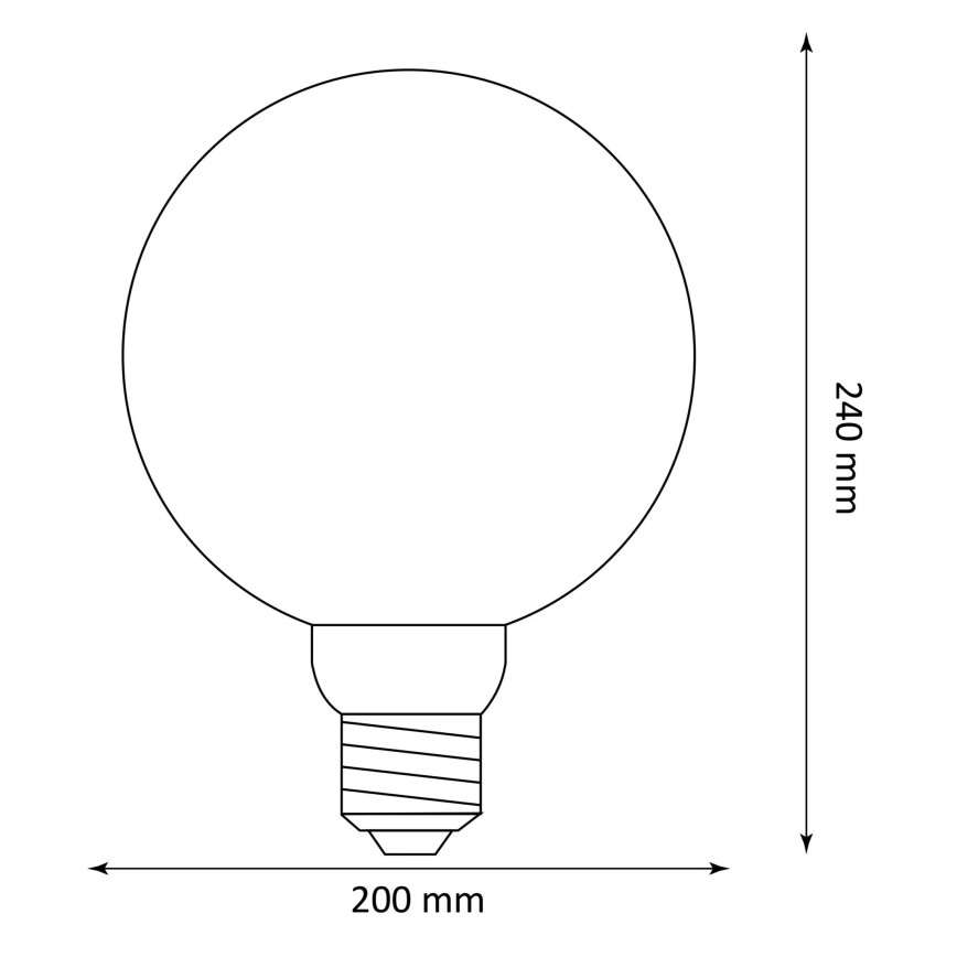 LED Žiarovka DECO VINTAGE G200 E27/4W/230V 1800K