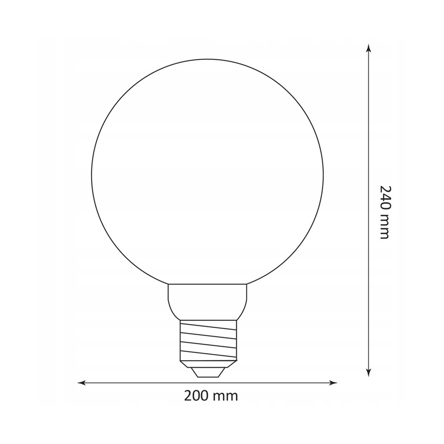 LED Žiarovka DECO VINTAGE G200 E27/4W/230V 1800K