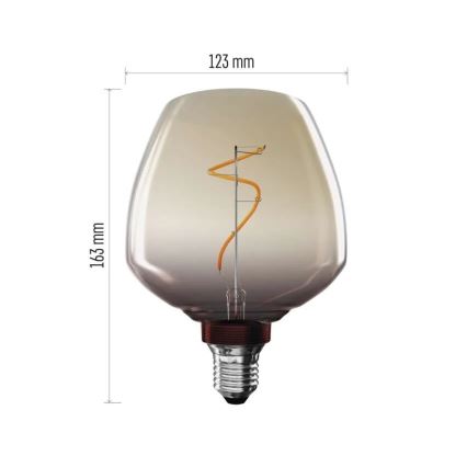 LED žiarovka DECO VINTAGE S123 E27/4W/230V 1800K