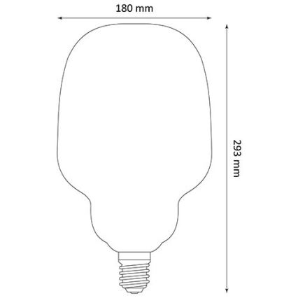 LED Žiarovka DECO VINTAGE S180 E27/4W/230V 1800K