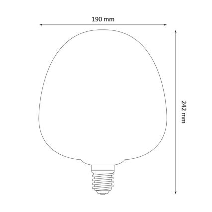 LED Žiarovka DECO VINTAGE S190 E27/4W/230V 1800K