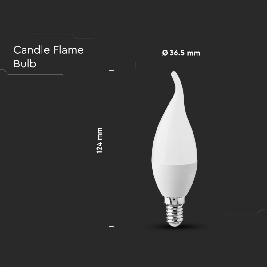 LED Žiarovka E14/3,7W/230V 3000K