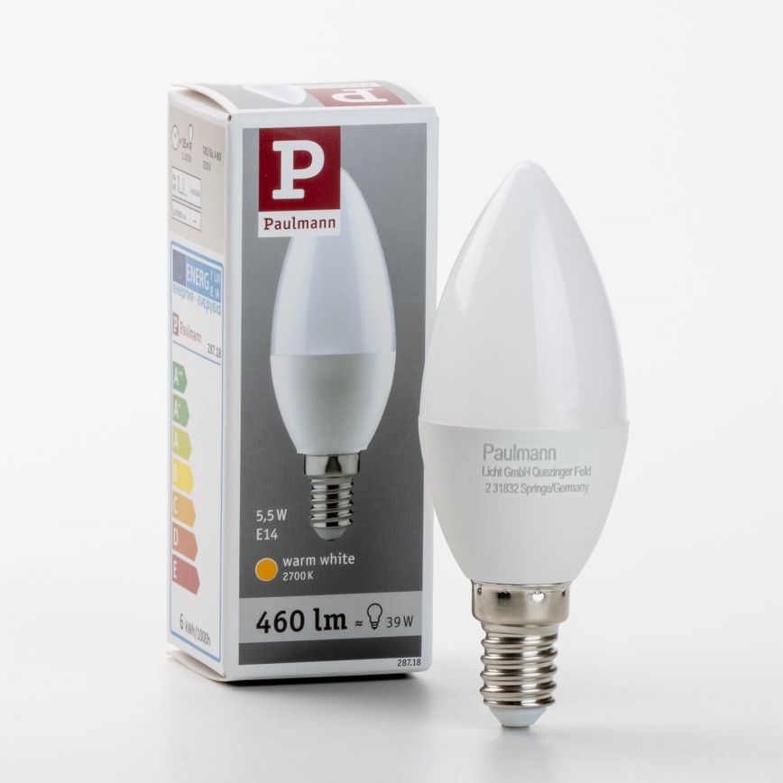 LED Žiarovka E14/5,5W/230V 2700K - Paulmann 28718