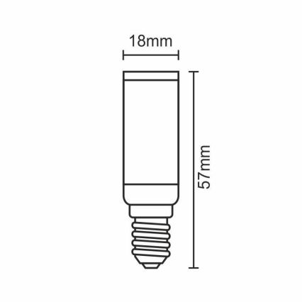 LED Žiarovka E14/5W/230V 2800K