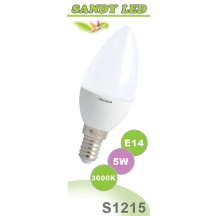 LED žiarovka SANDY E14/5W/230V - Sandria S1215