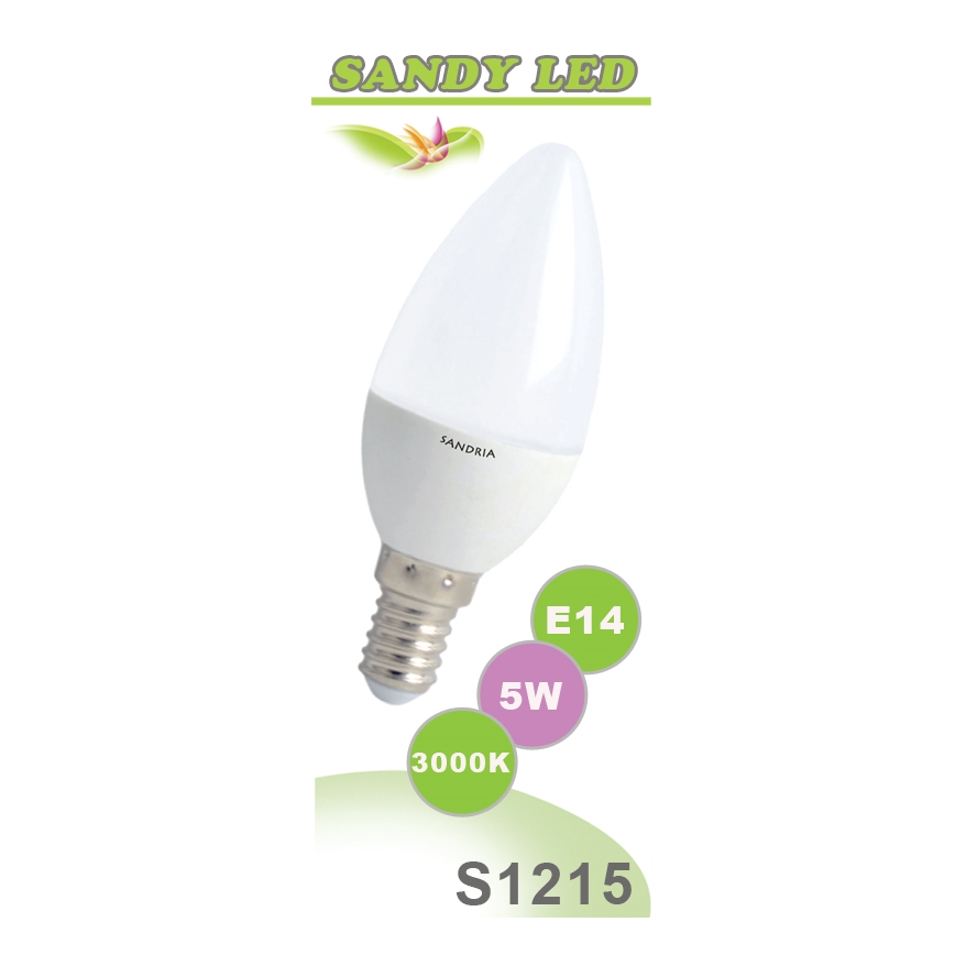 LED žiarovka SANDY E14/5W/230V - Sandria S1215