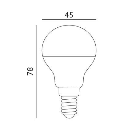 LED Žiarovka E14/7W/230V 3000K 525lm