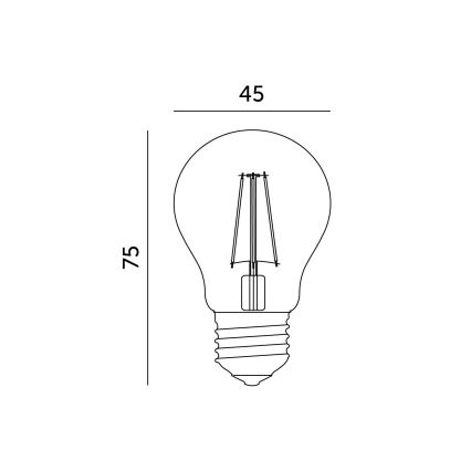 LED žiarovka E27/1,3W/230V 2700K