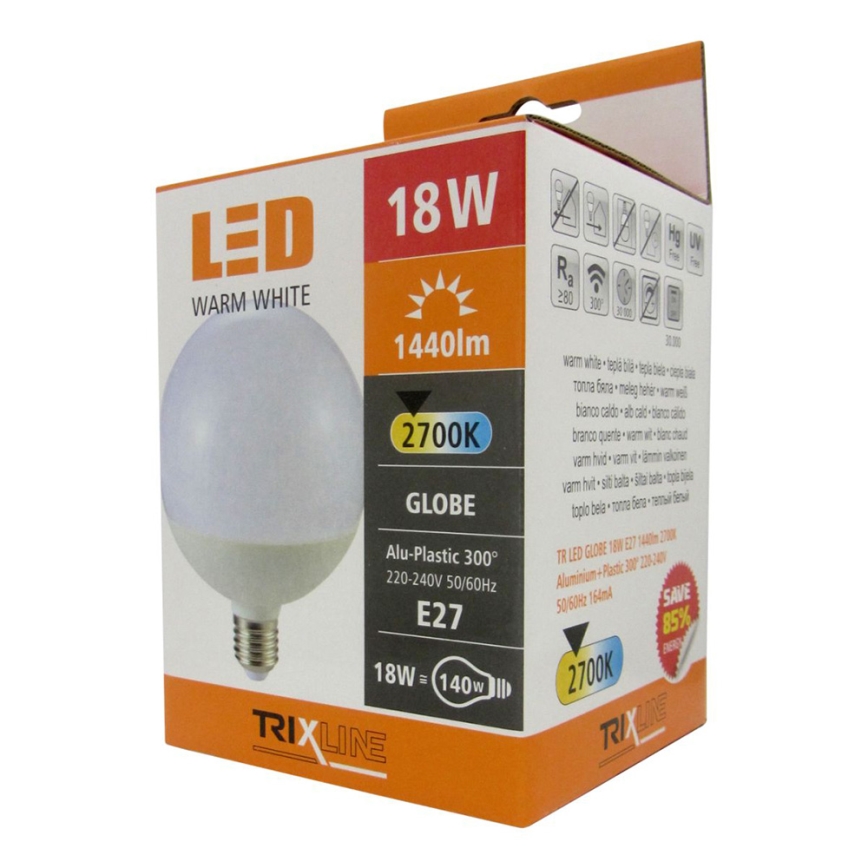 LED Žiarovka E27/18W/230V 2700K