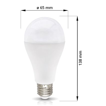 LED Žiarovka E27/18W/230V 4000K