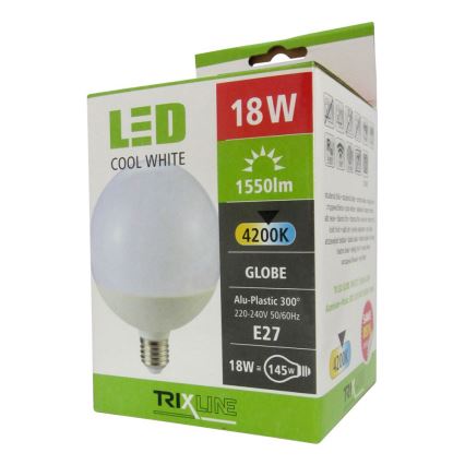 LED Žiarovka E27/18W/230V 4200K