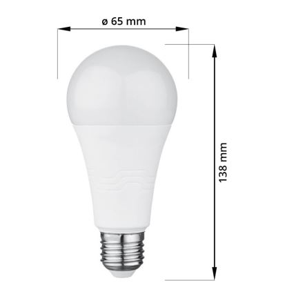 LED Žiarovka E27/18W/230V 6000K 2000 lm