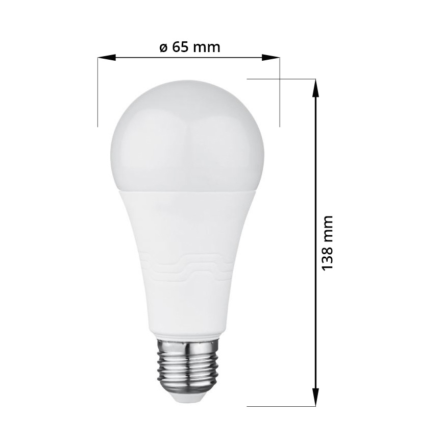 LED Žiarovka E27/18W/230V 6000K 2000 lm