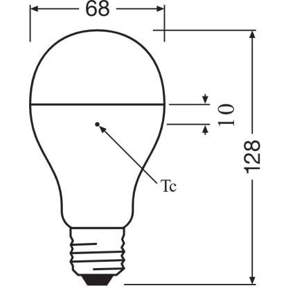 LED žiarovka E27/19W/230V 6500K - Osram