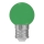 LED žiarovka E27/1W/230V 5500-6500K zelená