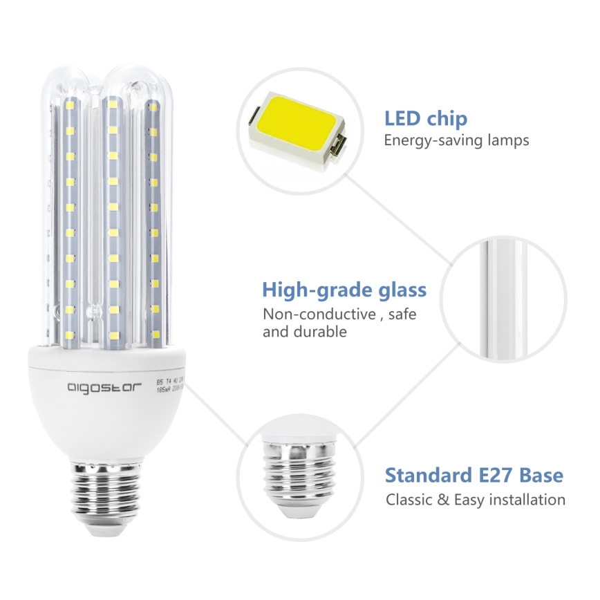 LED Žiarovka E27/23W/230V 6500K - Aigostar