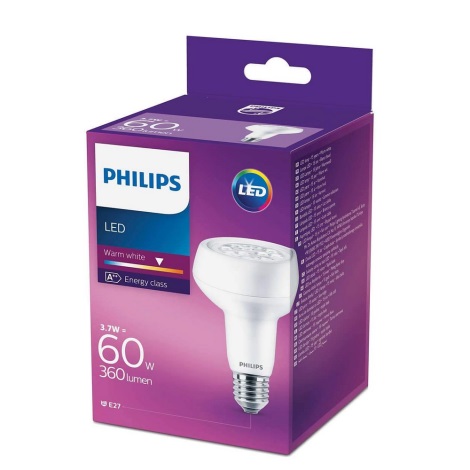 LED Žiarovka E27/3,7W/230V 2700K - Philips