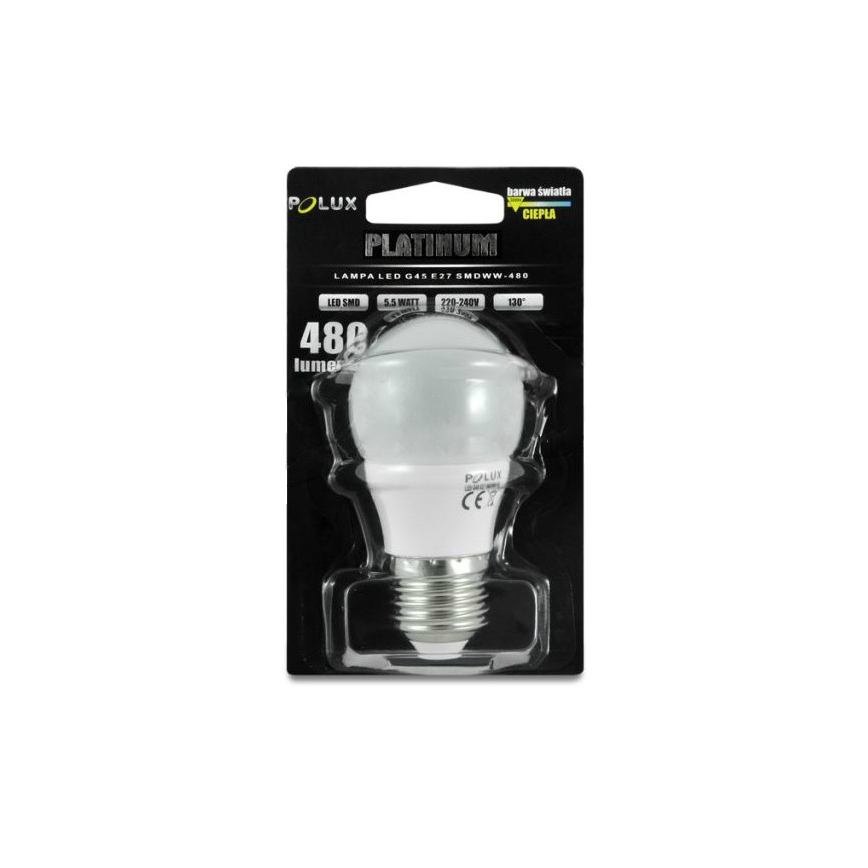 LED žiarovka E27/5,5W/220-240V