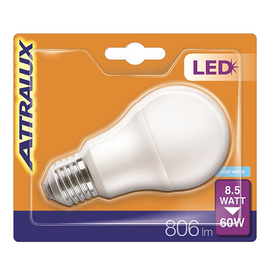 LED Žiarovka E27/8,5W/230V 4000K - Attralux