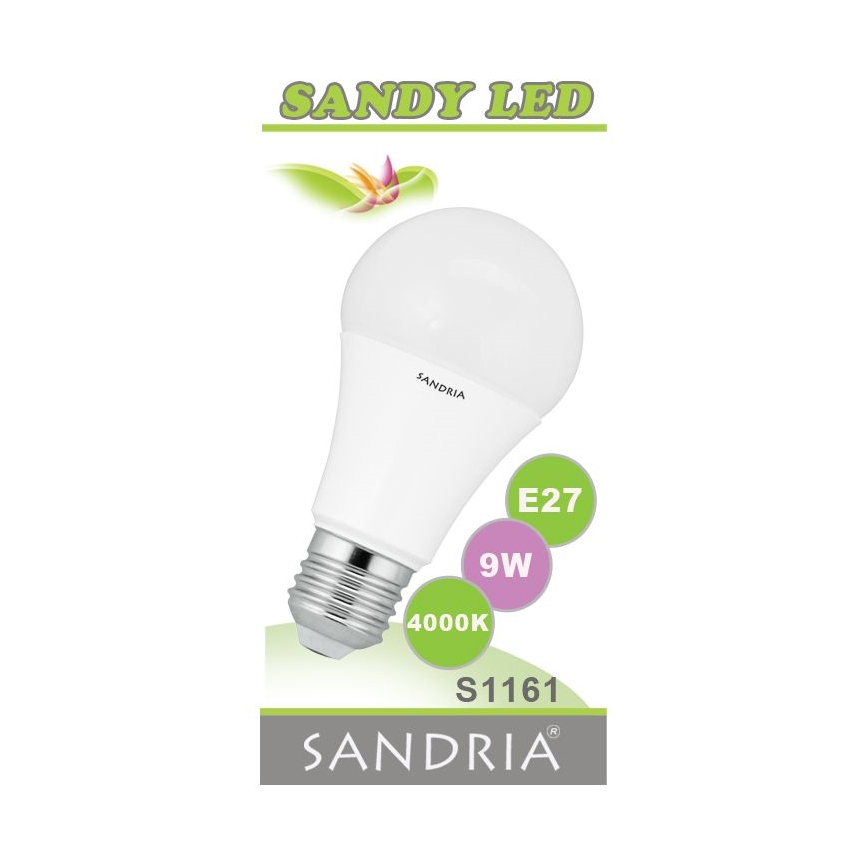 LED žiarovka SANDY E27/9W/230V - Sandria S1161