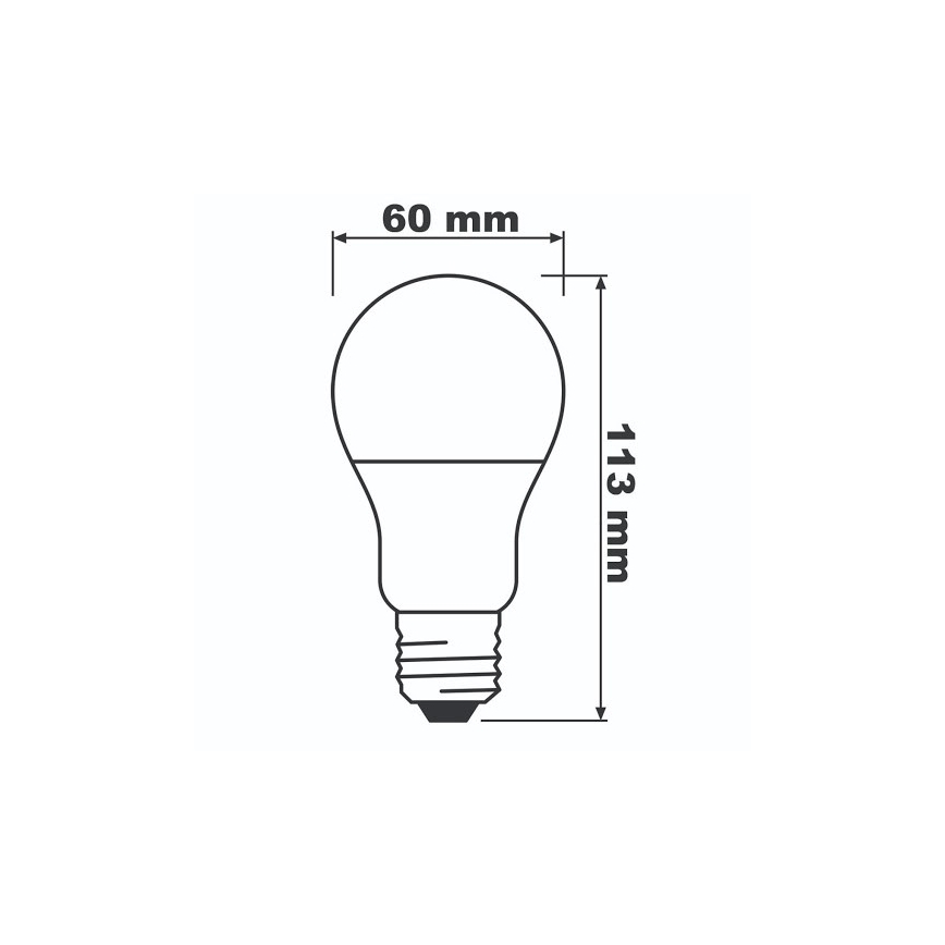LED Žiarovka ECO E27/8,5W/230V 2700K 806lm