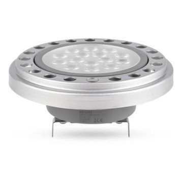 LED Žiarovka ECOLINE AR111 G53/12W/12V 3000K 30° strieborná - Brilagi
